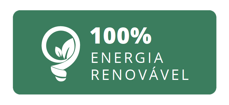 100% energia renovável